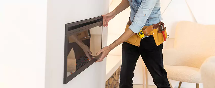 Metal Fireplace Installation in North Aurora, Illinois