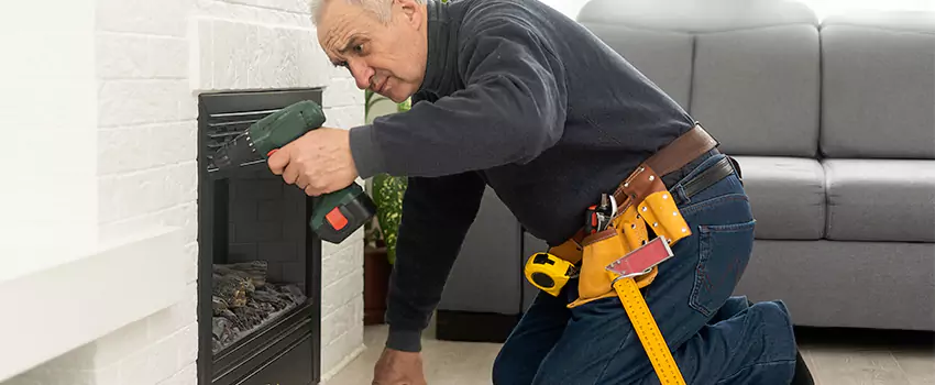 New Indoor Fireplace Installation in North Aurora, Illinois