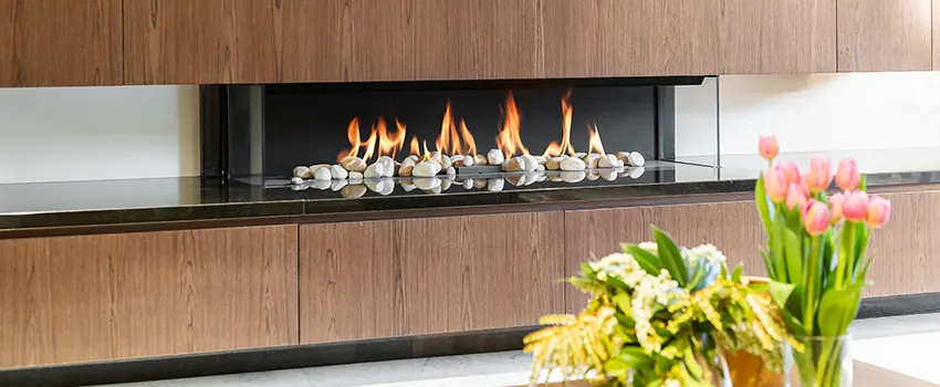 Double-height Fireplace Design Refurbishment in North Aurora, Illinois